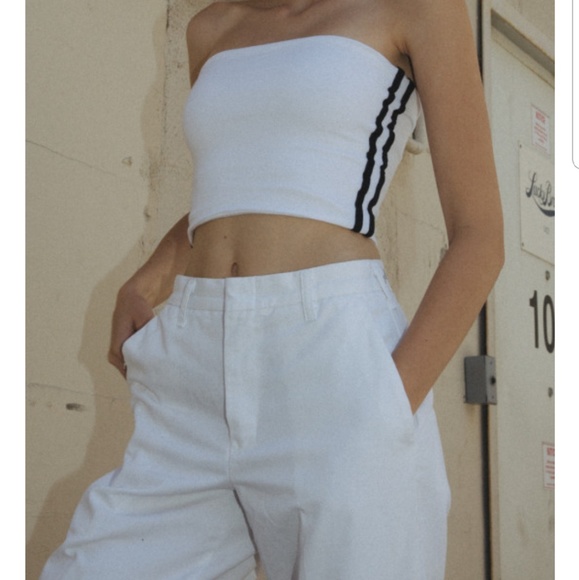Brandy Melville Side Stripe Tube Top - Picture 3 of 4